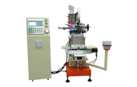 Flat type three axis two colors with NC brush assembling machine